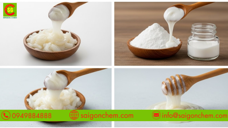 Chất ổn định E415 trong kem gi&uacute;p duy tr&igrave; kết cấu mịn mượt v&agrave; đồng nhất l&agrave; yếu tố quan trọng để tạo n&ecirc;n sản phẩm chất lượng. Được sử dụng phổ biến nhờ khả năng tăng độ s&aacute;nh, chống t&aacute;ch nước, cải thiện độ mịn. C&ugrave;ng saigonchem.com kh&aacute;m ph&aacute; vai tr&ograve; của phụ gia n&agrave;y để sản xuất. Giới thiệu chất ổn định E415 trong kem Tổng quan về chất ổn định E415 (Xanthan Gum) trong sản xuất kem Để hiểu vai tr&ograve; của E415 trong kem, cần biết đ&acirc;y l&agrave; chất l&agrave;m đặc c&oacute; nguồn gốc tự nhi&ecirc;n được tạo ra từ qu&aacute; tr&igrave;nh l&ecirc;n men vi sinh. Chất ổn định E415, hay Xanthan Gum, l&agrave; một polysaccharide tự nhi&ecirc;n thu được từ qu&aacute; tr&igrave;nh l&ecirc;n men glucose bằng vi khuẩn Xanthomonas campestris. Trong sản xuất, chất ổn định E415 trong kem gi&uacute;p kiểm so&aacute;t độ nhớt, ổn định cấu tr&uacute;c, hạn chế sự h&igrave;nh th&agrave;nh tinh thể đ&aacute;, tạo cảm gi&aacute;c mịn v&agrave; dẻo khi ăn. V&igrave; sao kem cần chất ổn định E415? Vai tr&ograve; của chất ổn định E415 trong việc duy tr&igrave; cấu tr&uacute;c kem Kem l&agrave; sản phẩm nhũ tương phức tạp giữa nước, sữa v&agrave; chất b&eacute;o. Việc bổ sung Xanthan Gum gi&uacute;p duy tr&igrave; độ ổn định, chống chảy tăng cảm gi&aacute;c b&eacute;o mịn khi thưởng thức. Chất ổn định E415 trong kem gi&uacute;p c&aacute;c th&agrave;nh phần h&ograve;a quyện bền vững, ngăn nước, chất b&eacute;o t&aacute;ch rời, từ đ&oacute; tạo n&ecirc;n kết cấu dẻo, mịn v&agrave; đều đặn hơn khi bảo quản. Bằng c&aacute;ch li&ecirc;n kết với ph&acirc;n tử nước, n&oacute; ngăn ch&uacute;ng kết tinh th&agrave;nh đ&aacute;, gi&uacute;p bề mặt mịn m&agrave;ng, kh&ocirc;ng bị sạn, mang đến cảm gi&aacute;c tan chảy tự nhi&ecirc;n v&agrave; hấp dẫn. C&ocirc;ng dụng của chất ổn định E415 trong kem C&aacute;c c&ocirc;ng dụng ch&iacute;nh của E415 trong kem v&agrave; sản phẩm đ&ocirc;ng lạnh Ngo&agrave;i khả năng ổn định, phụ gia c&ograve;n gi&uacute;p cải thiện cấu tr&uacute;c, tăng độ dẻo k&eacute;o d&agrave;i thời gian tan chảy khi sử dụng. L&agrave;m kem mịn mượt dẻo dai N&oacute; l&agrave;m tăng độ s&aacute;nh của hỗn hợp, gi&uacute;p sản phẩm c&oacute; kết cấu mềm mại, dễ m&uacute;c, đồng thời giữ độ đ&agrave;n hồi nhẹ tạo cảm gi&aacute;c mịn tan nơi đầu lưỡi. Chống t&aacute;ch nước Nhờ khả năng h&uacute;t ẩm, giữ nước tốt, chất ổn định E415 trong kem ngăn hiện tượng ph&acirc;n t&aacute;ch nước &ndash; sữa &ndash; chất b&eacute;o, gi&uacute;p sản phẩm ổn định cấu tr&uacute;c suốt qu&aacute; tr&igrave;nh bảo quản. Tan chậm v&agrave; duy tr&igrave; độ lạnh  Xanthan Gum gi&uacute;p giữ h&igrave;nh dạng ổn định ngay cả khi tiếp x&uacute;c nhiệt, nhờ đ&oacute; tan từ từ, mang đến trải nghiệm thưởng thức l&acirc;u, mịn hơn. Hướng dẫn c&aacute;ch sử dụng E415 trong sản xuất kem Hướng dẫn sử dụng Xanthan Gum đ&uacute;ng kỹ thuật trong sản xuất kem Việc sử dụng chất ổn định E415 trong kem  đ&uacute;ng c&aacute;ch gi&uacute;p phụ gia ph&aacute;t huy tối đa hiệu quả ổn định m&agrave; kh&ocirc;ng l&agrave;m qu&aacute; đặc hay dai. Liều lượng khuyến nghị D&ugrave;ng khoảng 0,1 &ndash; 0,3% khối lượng hỗn hợp. T&ugrave;y loại kem ( tươi, sữa, tr&aacute;i c&acirc;y&hellip;), c&oacute; thể điều chỉnh liều lượng để đạt độ s&aacute;nh mong muốn.   Phương ph&aacute;p h&ograve;a tan đ&uacute;ng c&aacute;ch H&ograve;a tan trong phần nước hoặc sữa lỏng ở 50&ndash;60&deg;C, khuấy bằng m&aacute;y tốc độ cao để ph&acirc;n t&aacute;n đều, tr&aacute;nh v&oacute;n cục. Sau đ&oacute; trộn c&ugrave;ng c&aacute;c th&agrave;nh phần kh&aacute;c như b&eacute;o, đường v&agrave; nhũ h&oacute;a. Quy tr&igrave;nh phối trộn ti&ecirc;u chuẩn Để sản phẩm đạt được chất lượng mong muốn, h&atilde;y tham khảo c&aacute;ch l&agrave;m dưới đ&acirc;y: - H&ograve;a tan E415 trong nước hoặc sữa. - Th&ecirc;m đường, sữa bột v&agrave; chất nhũ h&oacute;a, khuấy đều. - Đun nhẹ đến 70&deg;C rồi l&agrave;m nguội. - Cho hương liệu v&agrave; kem b&eacute;o, ủ lạnh. - Đ&aacute;nh lạnh, cấp đ&ocirc;ng để tạo sản ph ho&agrave;n chỉnh. Lợi &iacute;ch khi sử dụng chất ổn định E415 trong kem Lợi &iacute;ch tổng thể của E415 đối với chất lượng kem th&agrave;nh phẩm Xanthan Gum kh&ocirc;ng chỉ gi&uacute;p mịn hơn m&agrave; c&ograve;n n&acirc;ng cao gi&aacute; trị cảm quan, giảm chi ph&iacute; sản xuất, tăng thời gian bảo quản sản phẩm. Mang đến sản phẩm mịn dẻo Nhờ khả năng tạo cấu tr&uacute;c mượt m&agrave;, gi&uacute;p c&oacute; độ dẻo tự nhi&ecirc;n, tan chậm v&agrave; đem lại cảm gi&aacute;c b&eacute;o ngậy, mềm tan từng muỗng. Giảm hao hụt nguy&ecirc;n liệu Chất ổn định E415 trong kem giữ nước hiệu quả n&ecirc;n gi&uacute;p giảm lượng sữa hoặc chất b&eacute;o cần thiết, nhờ đ&oacute; tiết kiệm nguy&ecirc;n liệu m&agrave; vẫn giữ được độ s&aacute;nh mịn l&yacute; tưởng. N&acirc;ng cao khả năng bảo quản Nhờ t&iacute;nh ổn định cao, c&oacute; chứa phụ gia n&agrave;y &iacute;t bị chảy hoặc biến dạng khi di chuyển, đảm bảo chất lượng đồng nhất d&ugrave; ở điều kiện thời tiết kh&aacute;c nhau. Ứng dụng E415 trong c&aacute;c sản phẩm kh&aacute;c ngo&agrave;i kem Ứng dụng của Xanthan Gum trong nhiều sản phẩm thực phẩm kh&aacute;c Chất ổn định E415 trong kem c&ograve;n được ứng dụng ở nhiều d&ograve;ng thực phẩm kh&aacute;c nhờ khả năng ổn định, tạo độ đặc hiệu quả. - Sữa chua: gi&uacute;p giữ độ s&aacute;nh mịn, ngăn t&aacute;ch lớp whey, tăng cảm gi&aacute;c b&eacute;o nhẹ, gi&uacute;p sữa chua mịn đều hơn suốt thời gian bảo quản. - Nước sốt, mayonnaise v&agrave; tương ớt: Nhờ khả năng tạo nhũ tương, gi&uacute;p c&aacute;c loại sốt kh&ocirc;ng bị ph&acirc;n tầng, đồng thời duy tr&igrave; độ sệt, kết cấu đặc qu&aacute;nh tự nhi&ecirc;n. - B&aacute;nh kẹo v&agrave; đồ tr&aacute;ng miệng: gi&uacute;p sản phẩm c&oacute; độ dẻo, đ&agrave;n hồi v&agrave; mượt, cải thiện cảm gi&aacute;c khi ăn n&acirc;ng cao gi&aacute; trị cảm quan cho thực phẩm. Lưu &yacute; khi sử dụng Xanthan Gum trong kem Những lưu &yacute; quan trọng khi sử dụng E415 trong kem Để ph&aacute;t huy tối đa hiệu quả, cần tu&acirc;n thủ liều lượng, bảo quản phụ gia đ&uacute;ng c&aacute;ch ở qu&aacute; tr&igrave;nh sử dụng. - Kh&ocirc;ng d&ugrave;ng vượt mức cho ph&eacute;p để tr&aacute;nh bị đặc cứng hoặc mất độ xốp. - H&ograve;a tan ho&agrave;n to&agrave;n trước khi phối trộn. - Kết hợp c&ugrave;ng nhũ h&oacute;a như lecithin để tăng hiệu quả ổn định. - Bảo quản nơi kh&ocirc; r&aacute;o, tho&aacute;ng m&aacute;t v&agrave; tr&aacute;nh ẩm mốc. Mua chất ổn định E415 trong kem uy t&iacute;n tại TP.HCM Sản phẩm Xanthan Gum E415 ph&acirc;n phối bởi S&agrave;i G&ograve;n Chem Nếu bạn đang t&igrave;m nguồn cung chất ổn định E415 trong kem uy t&iacute;n v&agrave; chất lượng tại TP.HCM, saigonchem.com l&agrave; lựa chọn đ&aacute;ng tin cậy. S&agrave;i G&ograve;n Chem l&agrave; đơn vị b&aacute;n Xanthan Gum 25kg (E415) ch&iacute;nh h&atilde;ng, đạt chuẩn an to&agrave;n thực phẩm. Sản phẩm được nhiều cơ sở sản xuất, sữa chua v&agrave; nước sốt tin d&ugrave;ng. Ưu điểm khi mua tại đ&acirc;y: - Sản phẩm Xanthan Gum Food Grade với quy c&aacute;ch đ&oacute;ng g&oacute;i 25kg/th&ugrave;ng, đạt chuẩn an to&agrave;n. - Gi&aacute; sỉ cạnh tranh, chiết khấu tốt cho đơn h&agrave;ng lớn. - Giao h&agrave;ng nhanh ch&oacute;ng, tư vấn kỹ thuật miễn ph&iacute;. - Hỗ trợ chứng từ COA, MSDS đầy đủ cho doanh nghiệp sản xuất. Th&ocirc;ng tin li&ecirc;n hệ: 📞 Li&ecirc;n hệ ngay hotline: 0949.884.888 để được tư vấn chi tiết v&agrave; nhận b&aacute;o gi&aacute; tốt nhất tại Hồ Ch&iacute; Minh! 🏢 C&ocirc;ng ty TNHH Xuất Nhập Khẩu S&agrave;i G&ograve;n Chem 📍 Địa chỉ: 48/6 Đường Thạnh Lộc 13, Phường An Ph&uacute; Đ&ocirc;ng, TP. Hồ Ch&iacute; Minh, Việt Nam 🌐 Website: saigonchem.com 📧 Email: info@saigonchem.com Kết luận Chất ổn định E415 trong kem l&agrave; giải ph&aacute;p hiệu quả gi&uacute;p dẻo, mịn v&agrave; ổn định cấu tr&uacute;c khi bảo quản. Nếu bạn cần mua Xanthan Gum đạt chuẩn an to&agrave;n, h&atilde;y li&ecirc;n hệ saigonchem.com để được tư vấn v&agrave; nhận b&aacute;o gi&aacute; tốt nhất cho sản xuất thực phẩm.