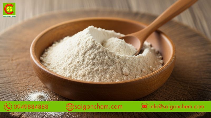 Xanthan Gum c&oacute; t&aacute;c dụng trong việc chống lắng cặn khi bảo quản