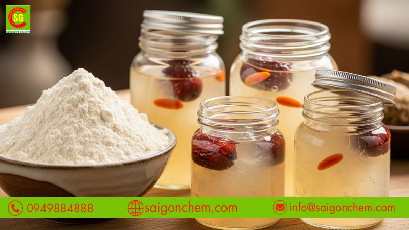 Xanthan Gum chống lắng cặn yến chưng được c&ocirc;ng nhận l&agrave; an to&agrave;n