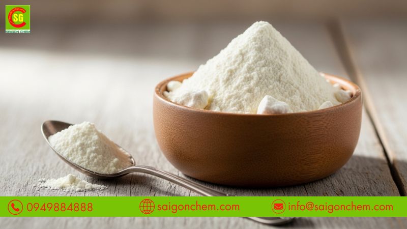 Bột sữa béo nguyên kem giúp tăng hương vị và dinh dưỡng