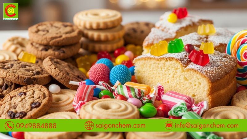 Bột sữa béo nguyên kem sử dụng phổ biến trong các loại bánh kẹo