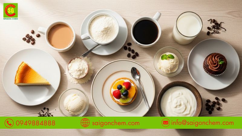 Bột sữa béo nguyên kem cung cấp nhiều dinh dưỡng cho thực phẩm