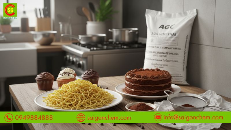 K2CO3 gi&uacute;p điều chỉnh pH v&agrave; cải thiện cấu tr&uacute;c