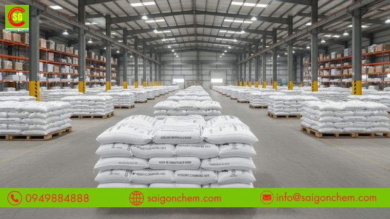 Tuân thủ nguyên tắc bảo quản Kali carbonate giúp đảm bảo chất lượng