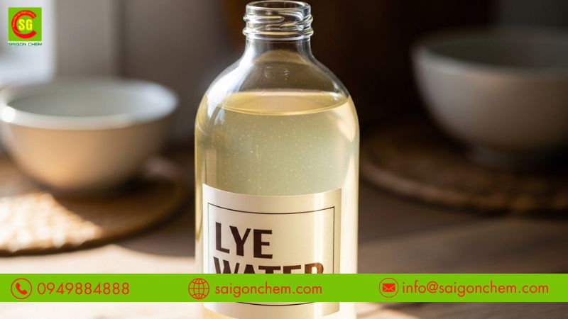 Nước tro t&agrave;u tạo m&ocirc;i trường kiềm cho thực phẩm