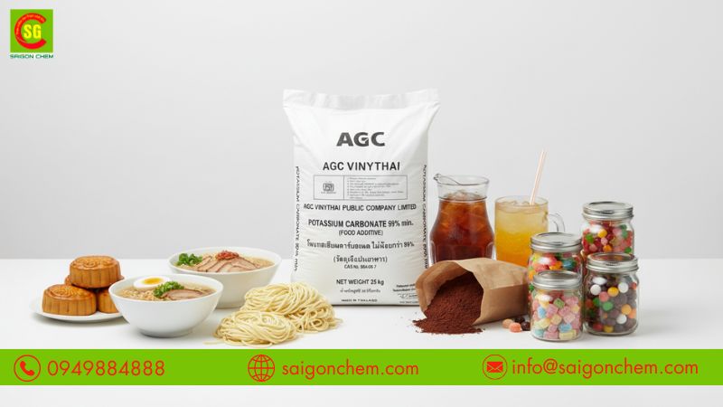 K2CO3 hỗ trợ cải thiện cấu tr&uacute;c sản phẩm