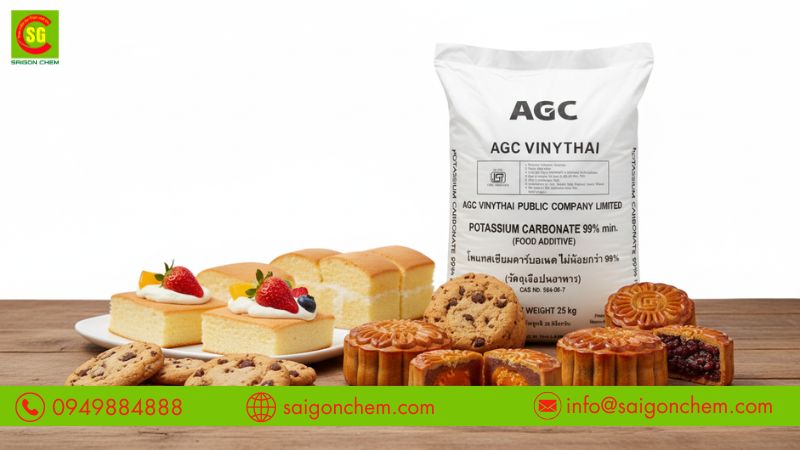 Ứng dụng kali carbonate trong nhiều loại b&aacute;nh