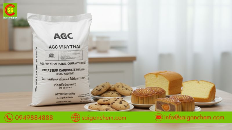 Vai tr&ograve; K2CO3 gi&uacute;p cải thiện chất lượng b&aacute;nh