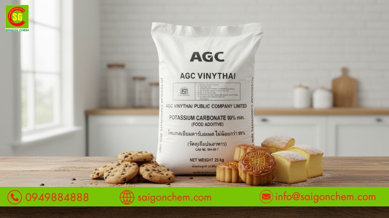 Kali carbonate gi&uacute;p b&aacute;nh xốp v&agrave; m&agrave;u đẹp