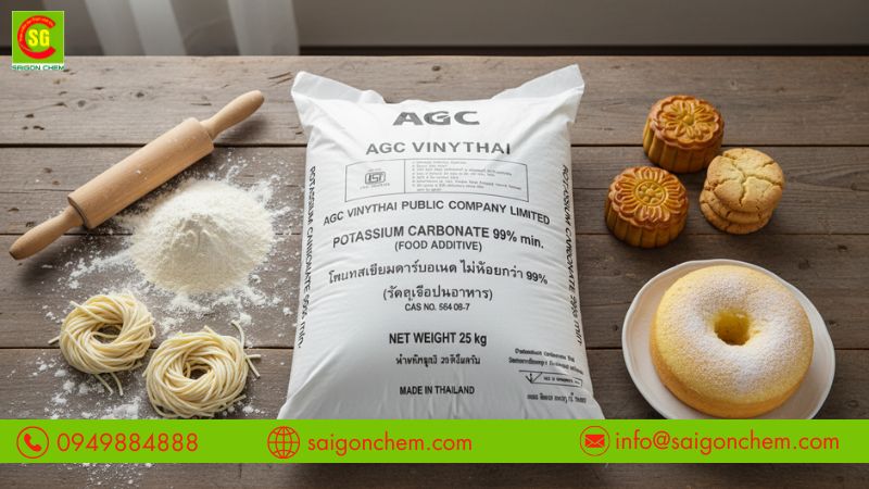 Kali Carbonate gi&uacute;p điều chỉnh pH v&agrave; cải thiện cấu tr&uacute;c