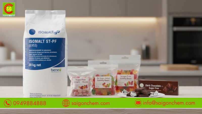 Ứng dụng isomalt trong b&aacute;nh kẹo socola v&agrave; thực phẩm ăn ki&ecirc;ng