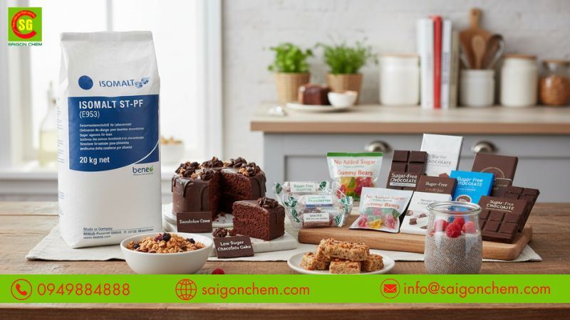 Isomalt gi&uacute;p tạo ngọt v&agrave; ổn định cấu tr&uacute;c b&aacute;nh kẹo
