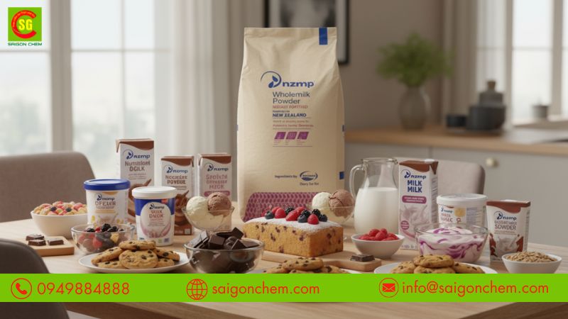 Whole milk powder WMP ứng dụng trong b&aacute;nh kẹo đồ uống thực phẩm