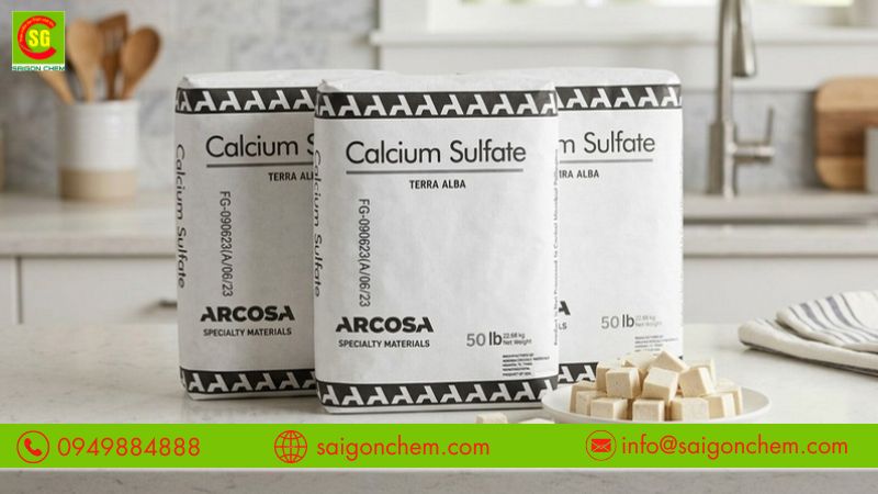 Thạch cao thực phẩm giúp đậu hũ giữ form tốt hơn