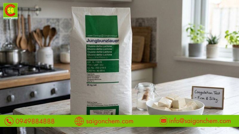 Đường nho giúp đậu hũ mềm mịn và ít bị rỗ mặt