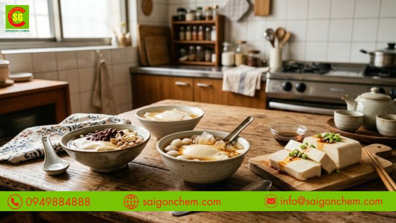 Lợi ích khi ứng dụng phụ gia làm tào phớ đậu non
