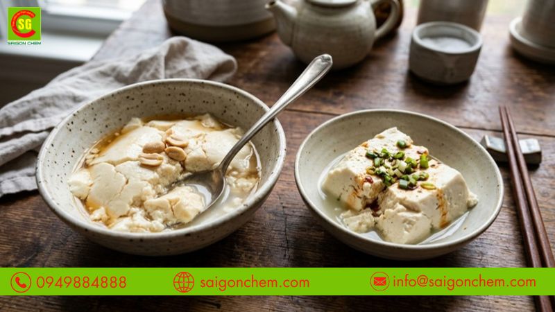 Sai tỷ lệ đường nho có thể làm đậu hũ chua, mềm hoặc tách nước