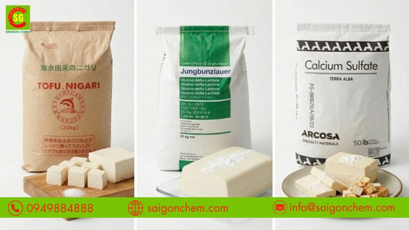 Mỗi chất đông tụ protein đậu nành đều có tính chất khác nhau