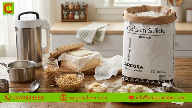 C&aacute;c nguy&ecirc;n liệu ch&iacute;nh l&agrave;m đậu hũ đ&uacute;ng chuẩn