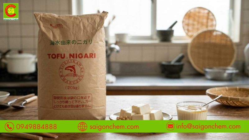 Muối nigari gi&uacute;p tạo đ&ocirc;ng protein đậu n&agrave;nh tự nhi&ecirc;n hiệu quả 