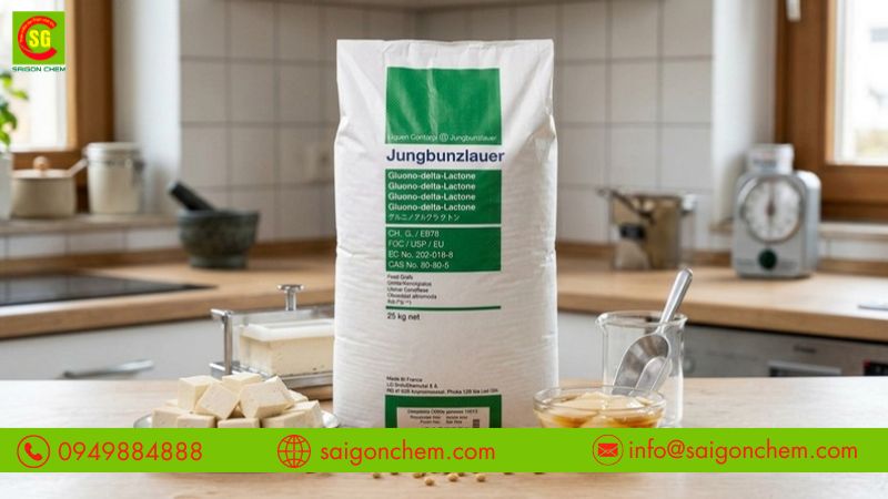 Đường nho gi&uacute;p đậu hũ non mịn, &iacute;t rỗ mặt 