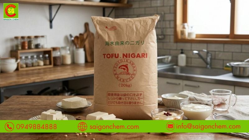 Muối Nigari đậu hũ mềm mịn, giữ vị b&eacute;o tự nhi&ecirc;n 