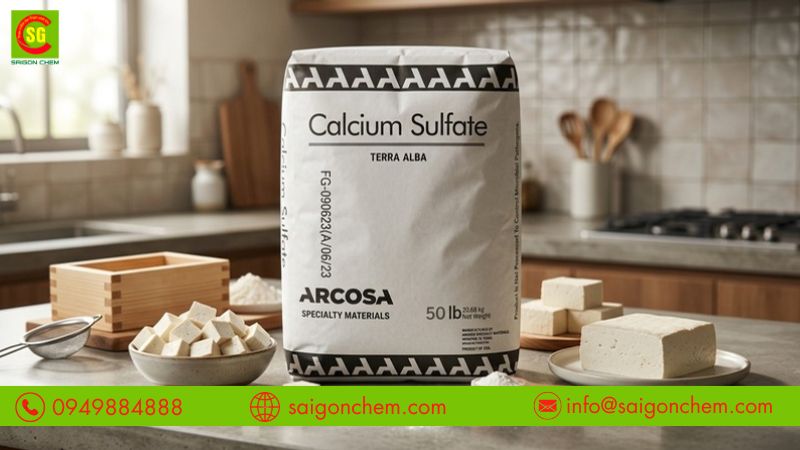 Thạch cao phi l&agrave; một phụ gia an to&agrave;n trong thực phẩm