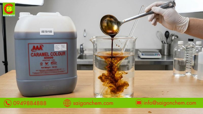 Liều lượng sử dụng v&agrave; bảo quản m&agrave;u caramel AAA S5000 hiệu quả 