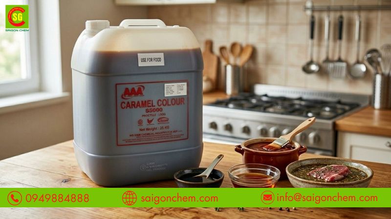 M&agrave;u caramel gi&uacute;p nước chấm c&oacute; m&agrave;u n&acirc;u hấp dẫn 