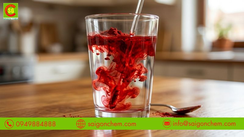 Hướng dẫn phối trộn allura red AC trong sản xuất