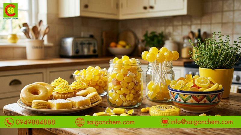 Kẹo và bánh ngọt có màu vàng đẹp nhờ tartrazine