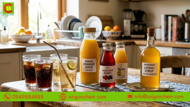 Tạo màu vàng đẹp mắt cho nước giải khát