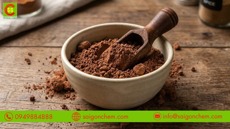 Màu caramel bột dễ phân tán trong thực phẩm