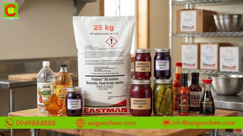 Hỗ trợ bảo quản mứt, dưa chua và siro tránh hư hỏng