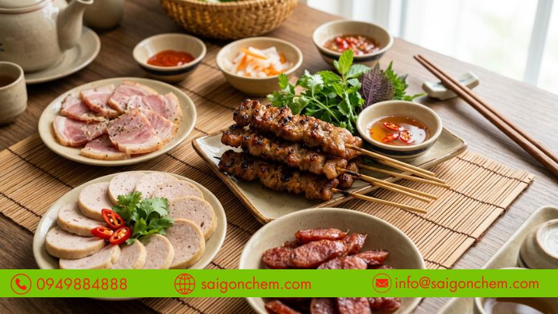 Hương thịt gi&uacute;p x&uacute;c x&iacute;ch v&agrave; gi&ograve; chả thơm ngon 