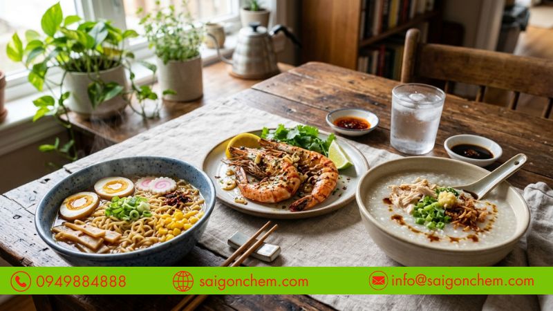 Tạo vị thơm ngon cho mì và cháo