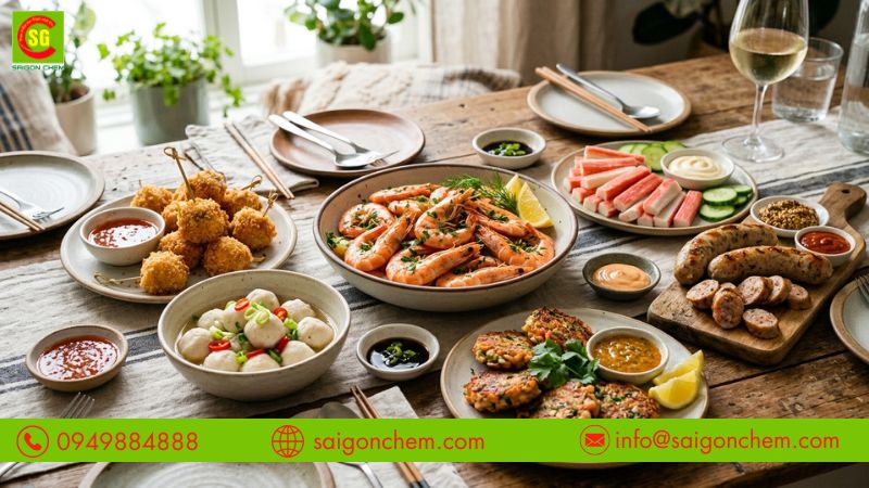 Giúp thực phẩm hải sản thêm hấp dẫn