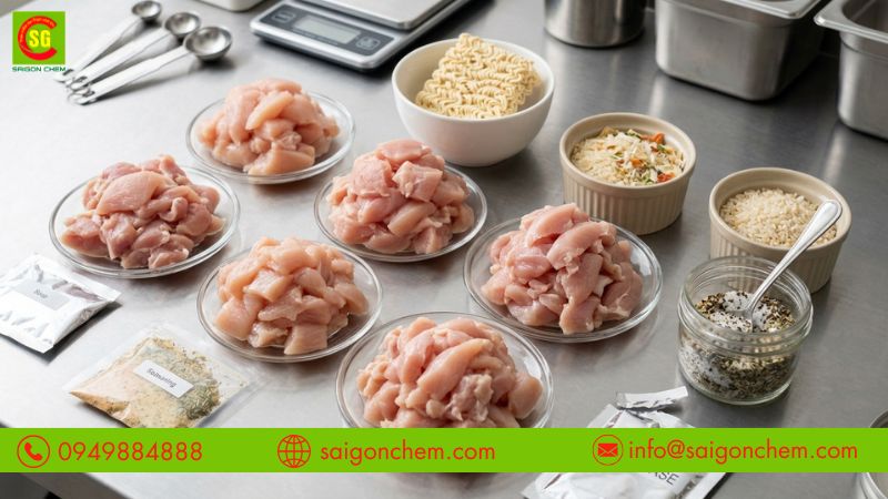 Hương thịt g&agrave; d&ugrave;ng cho m&igrave; ăn liền v&agrave; snack 