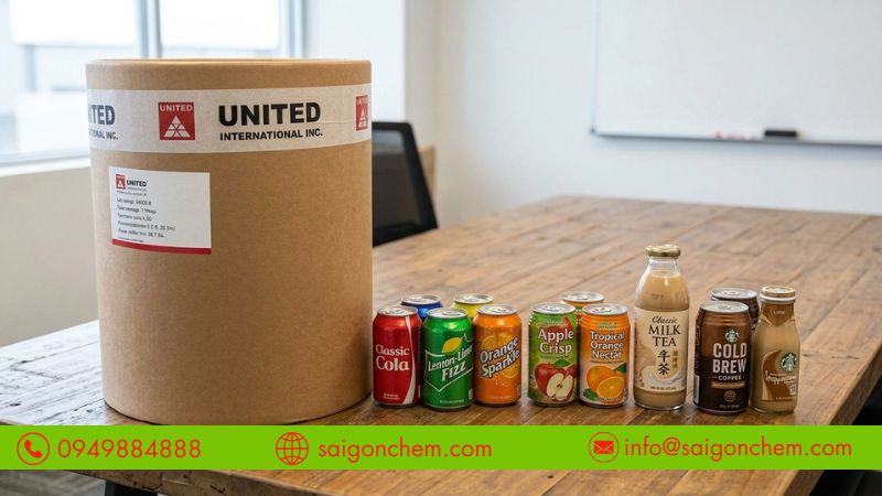 Acesulfame K dùng trong nước giải khát ít đường