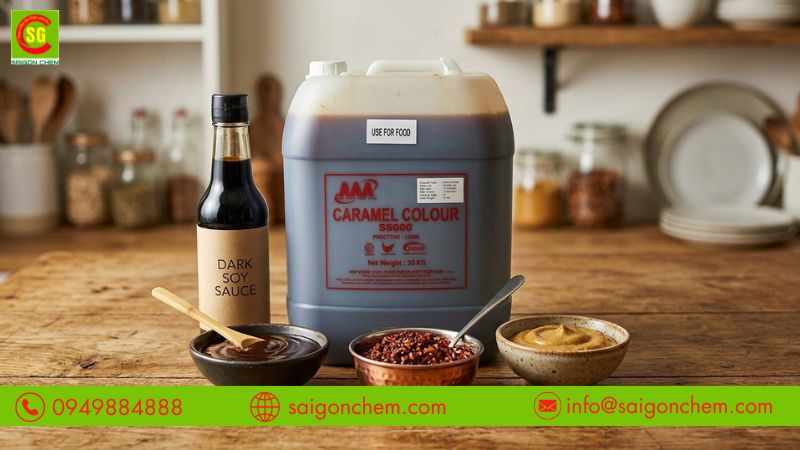 Giúp nước tương có màu nâu cánh gián