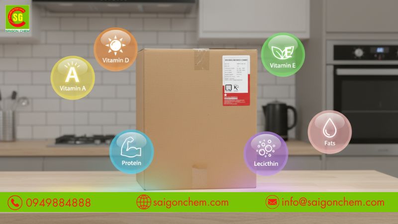 Bột lòng đỏ trứng chứa protein, vitamin và khoáng chất cần thiết