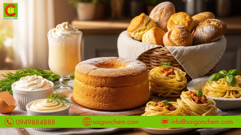 Bột lòng đỏ trứng dùng trong bánh, sốt và thực phẩm chế biến