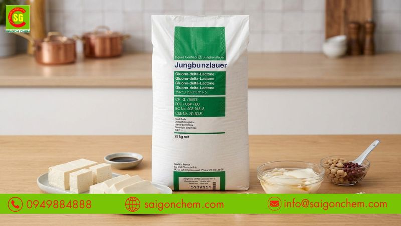 Đậu hũ non sử dụng GDL c&oacute; kết cấu mềm mịn đẹp mắt