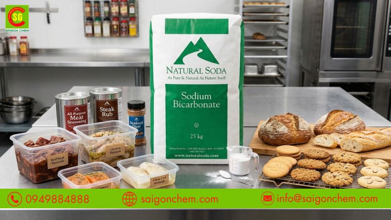 Baking soda giúp làm bánh và khử mùi thực phẩm