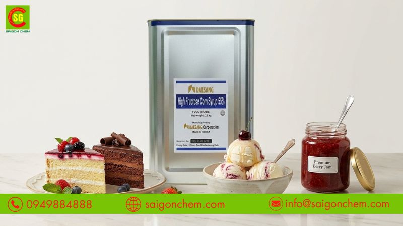 Đường High Fructose gi&uacute;p b&aacute;nh kẹo mềm v&agrave; hạn chế kết tinh đường 