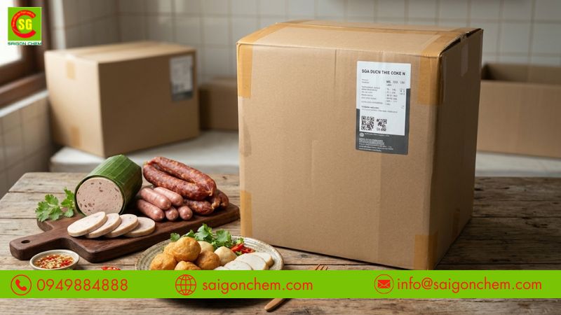 Bột l&ograve;ng trắng trứng tăng độ dai cho chả v&agrave; x&uacute;c x&iacute;ch