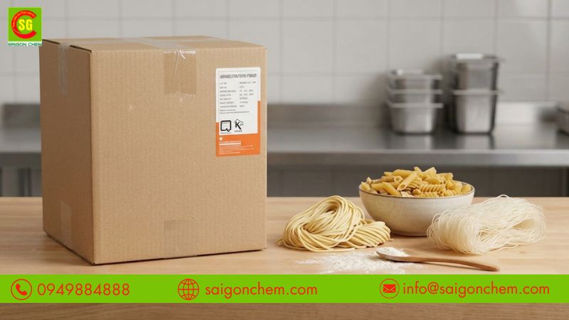 Bột nguyên trứng giúp mì có màu vàng và độ dai đẹp