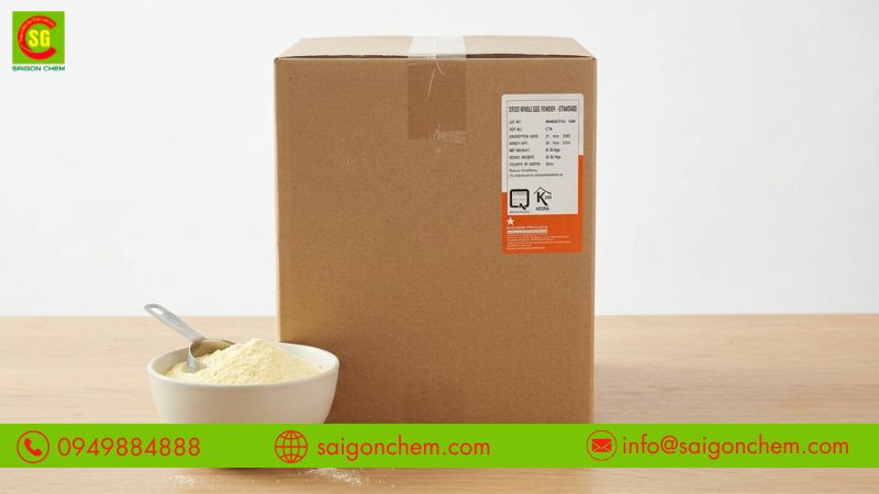 Bột nguyên trứng giúp tăng màu sắc và cấu trúc thực phẩm