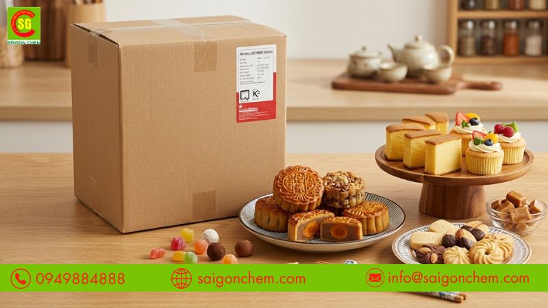 Bột l&ograve;ng đỏ gi&uacute;p b&aacute;nh kẹo c&oacute; m&agrave;u sắc đẹp mắt