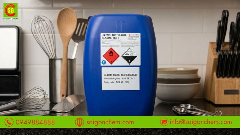 Sử dụng axit acetic đúng cách giúp đảm bảo an toàn thực phẩm